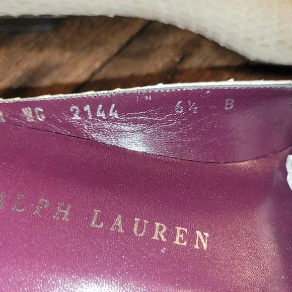 Ralph Lauren Loafer Mules  Slip on Slide Sandals  New  made in Italy - Picture 6 of 7